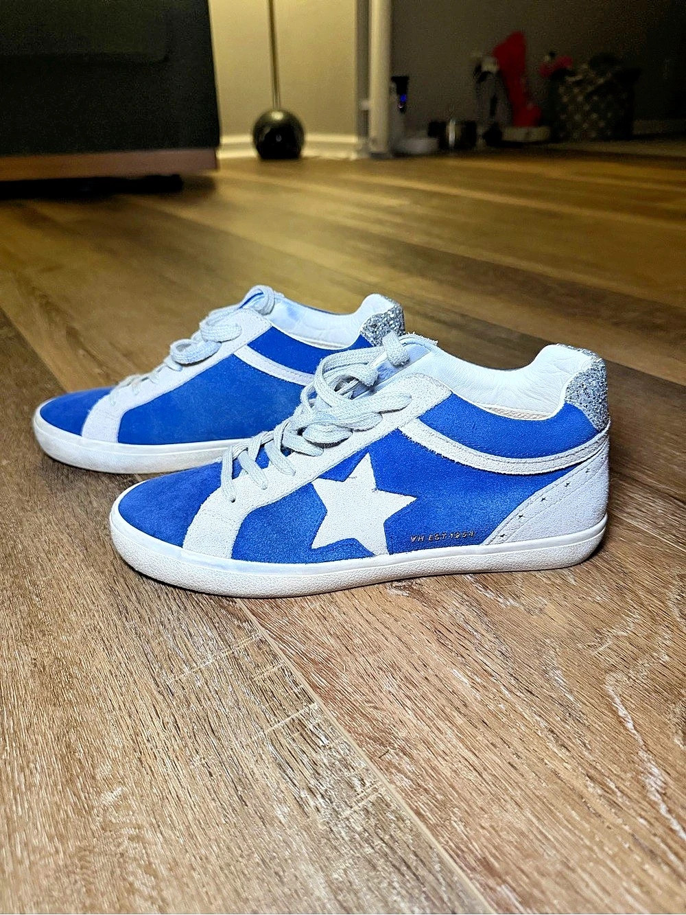 Vintage Havana Blue & silver Star Sneakers